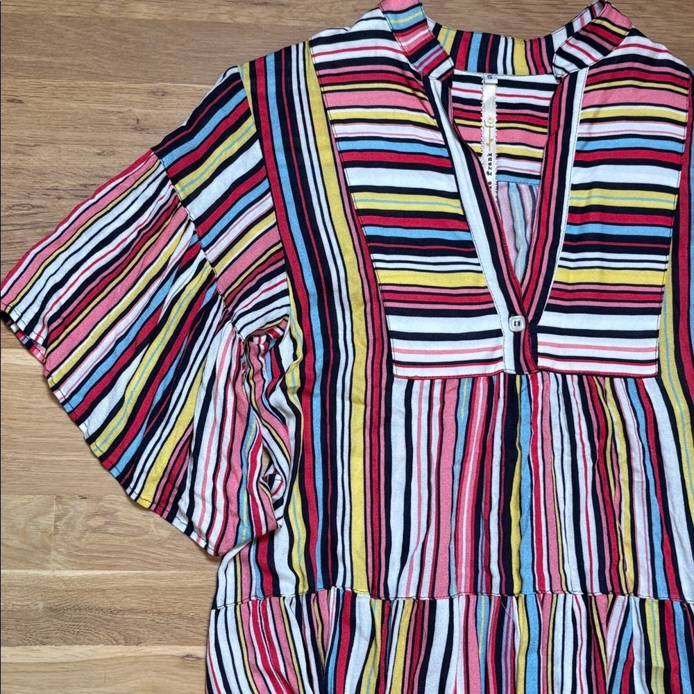 Uncle Frank Multicolor Striped Flowy Dress Women’s S - Picture 4 of 13
